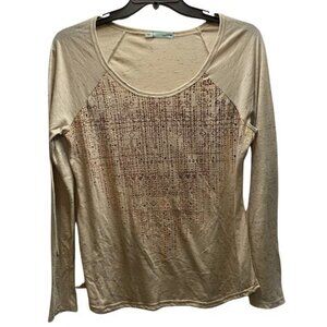 Maurice Rose Gold Sequin Long sleeve top